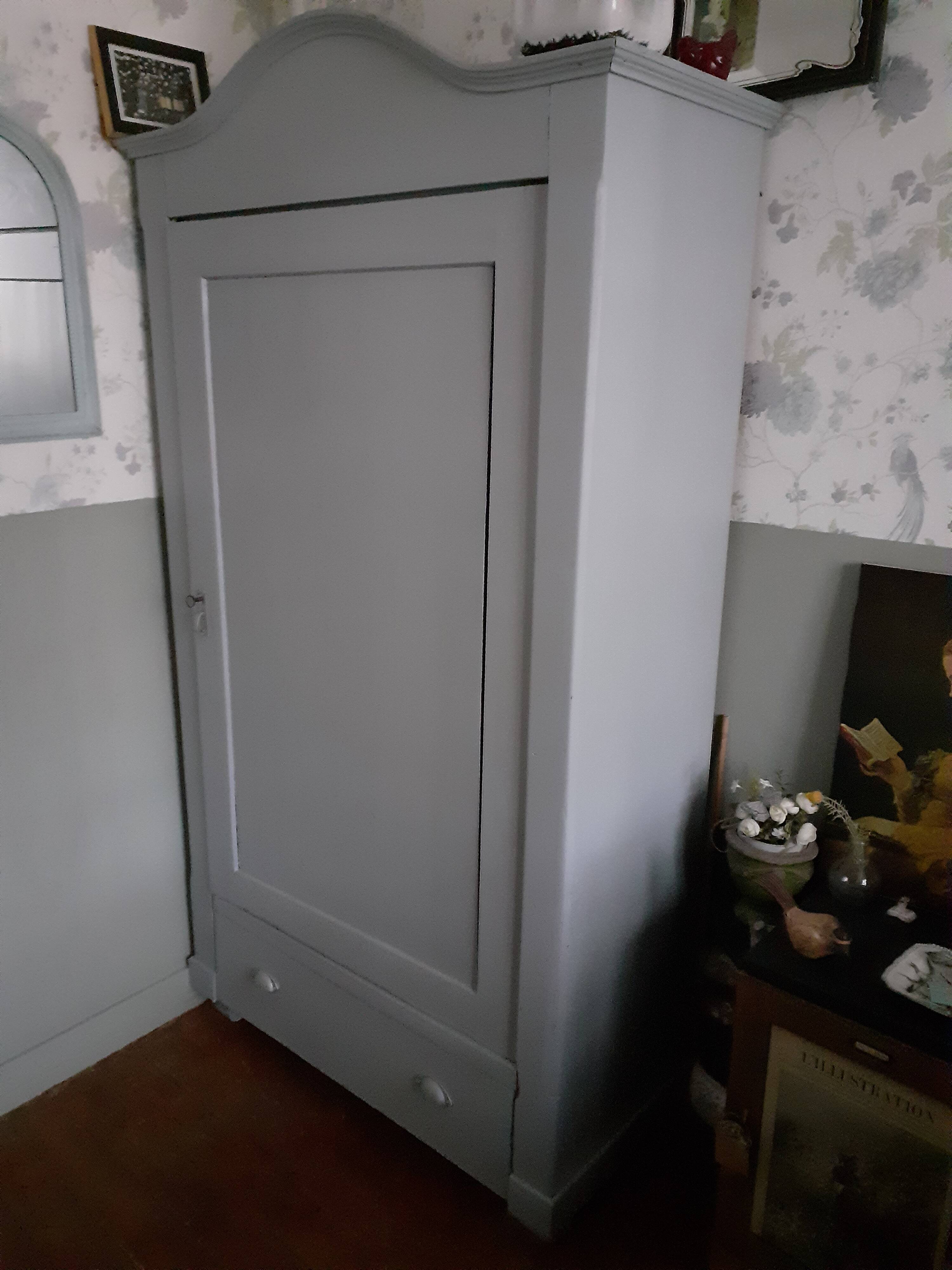 Vintage gray cabinet