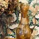 Vintage 1960s bubble glass carafe