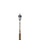 Cast iron street lamp with a lantern