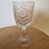 6 wine glasses, Bohemian crystal from 1980