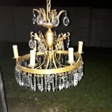 Bronze chandelier and 19th century stamps 6 fires