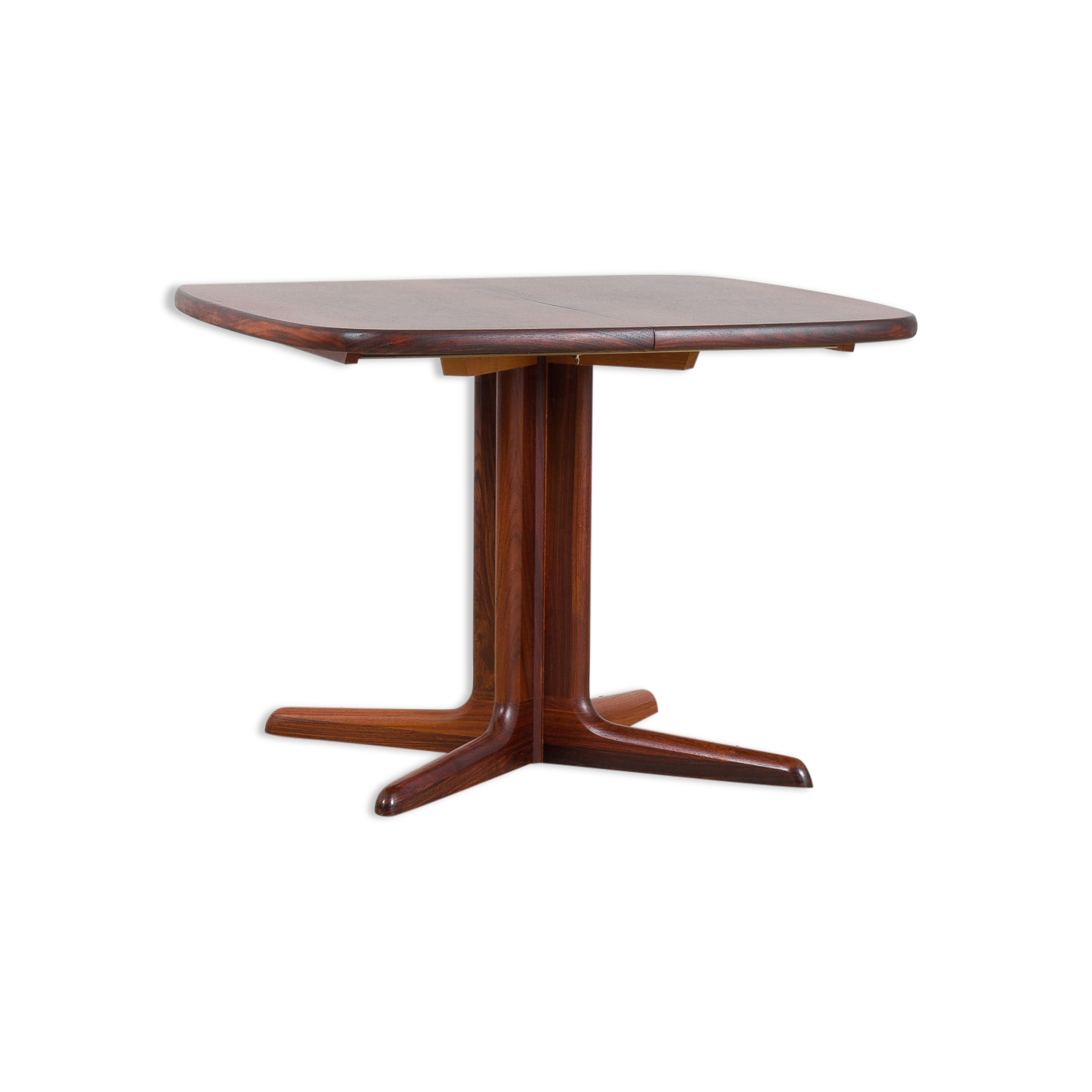 Skovby rosewood extendable table with 2 leaves, Denmark 1970s