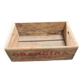 Old wooden box: orangina