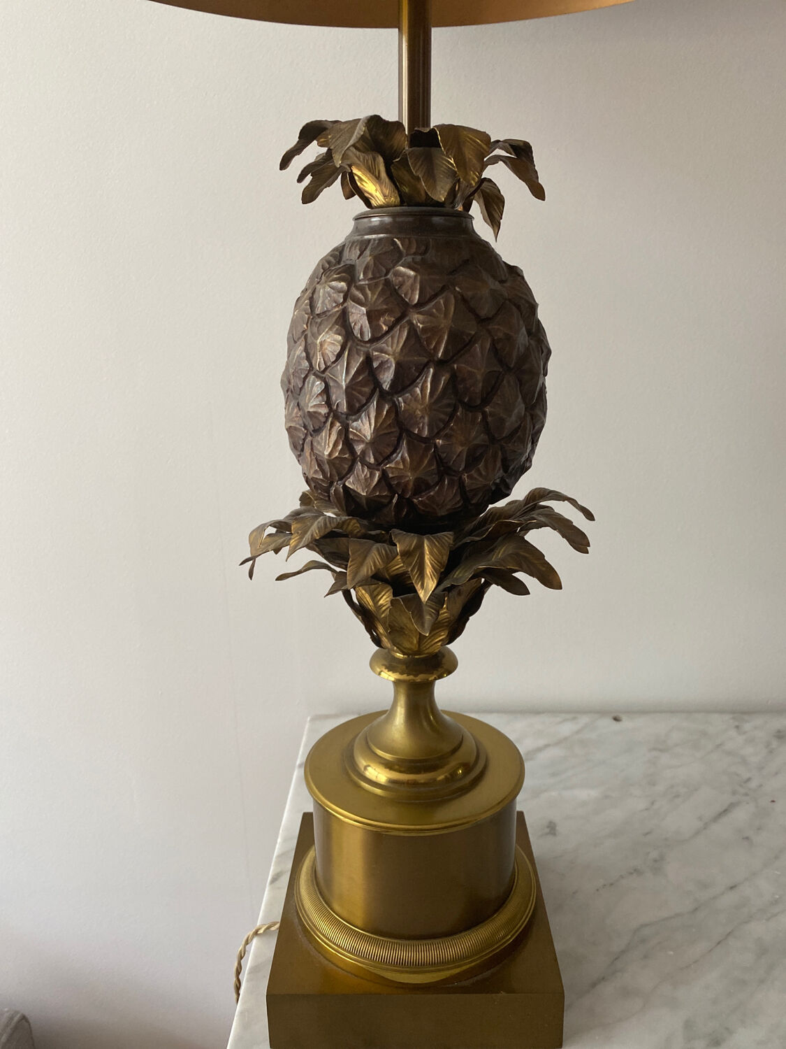 Homemade pineapple lamp Charles