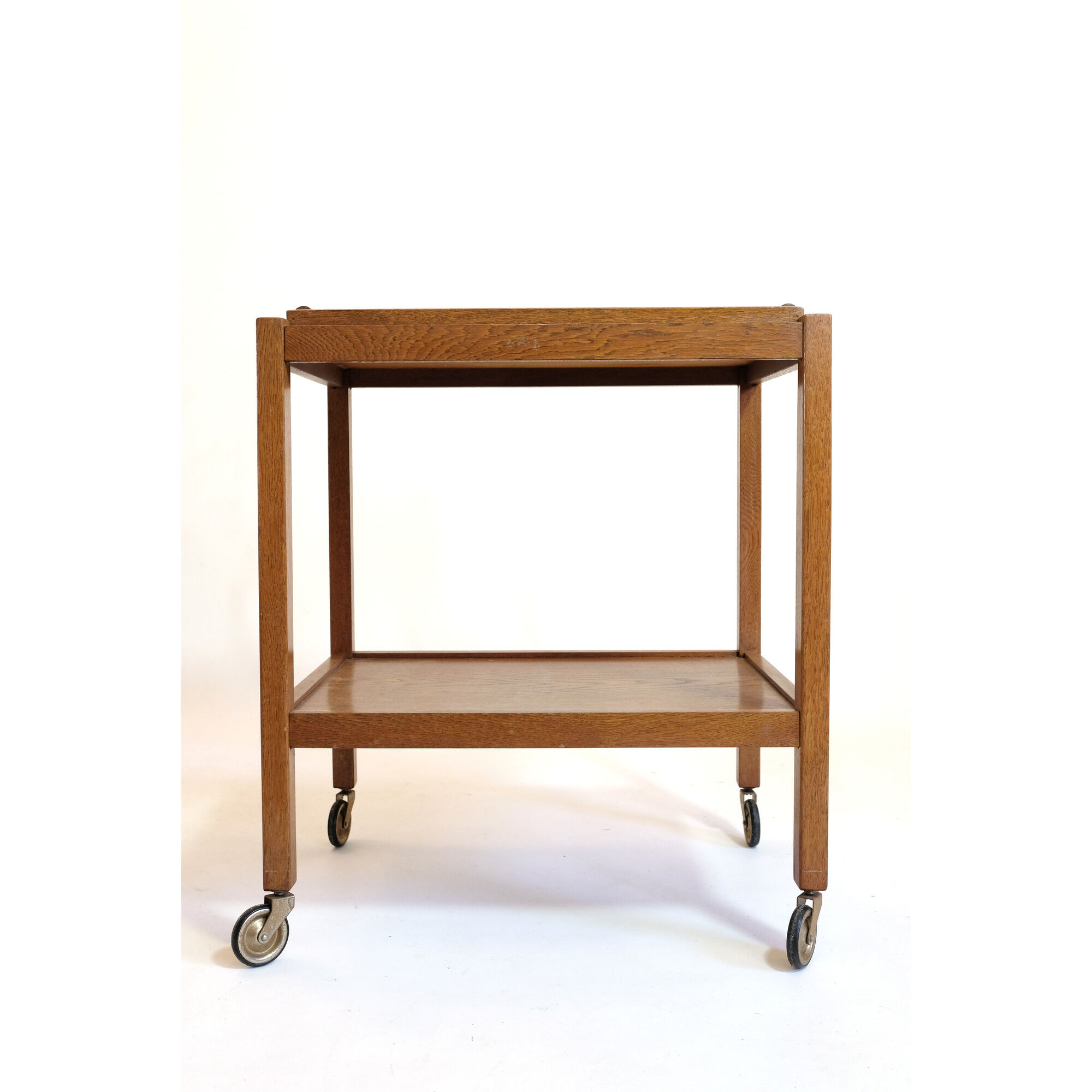 Light wood service and removable top from the 60s and 70s.