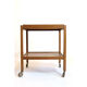 Light wood service and removable top from the 60s and 70s.