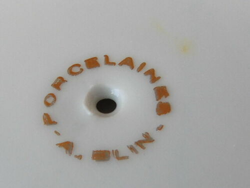 Limoges porcelain saucière by A.Blin vintage Vierzon décor