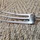 Meat fork solid silver early twentieth century