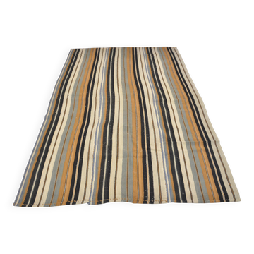 Neutral Vintage Handwoven Kilim Rug sku 1678