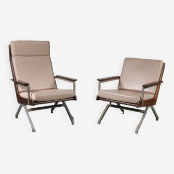 Paire de fauteuils lounge des années 1950 par Rob Parry pour Gelderland, Pays-Bas