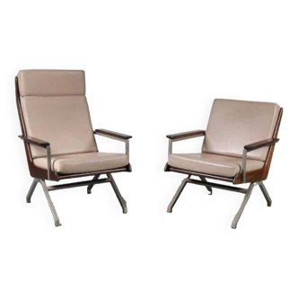 Paire de fauteuils lounge des années 1950 par Rob Parry pour Gelderland, Pays-Bas