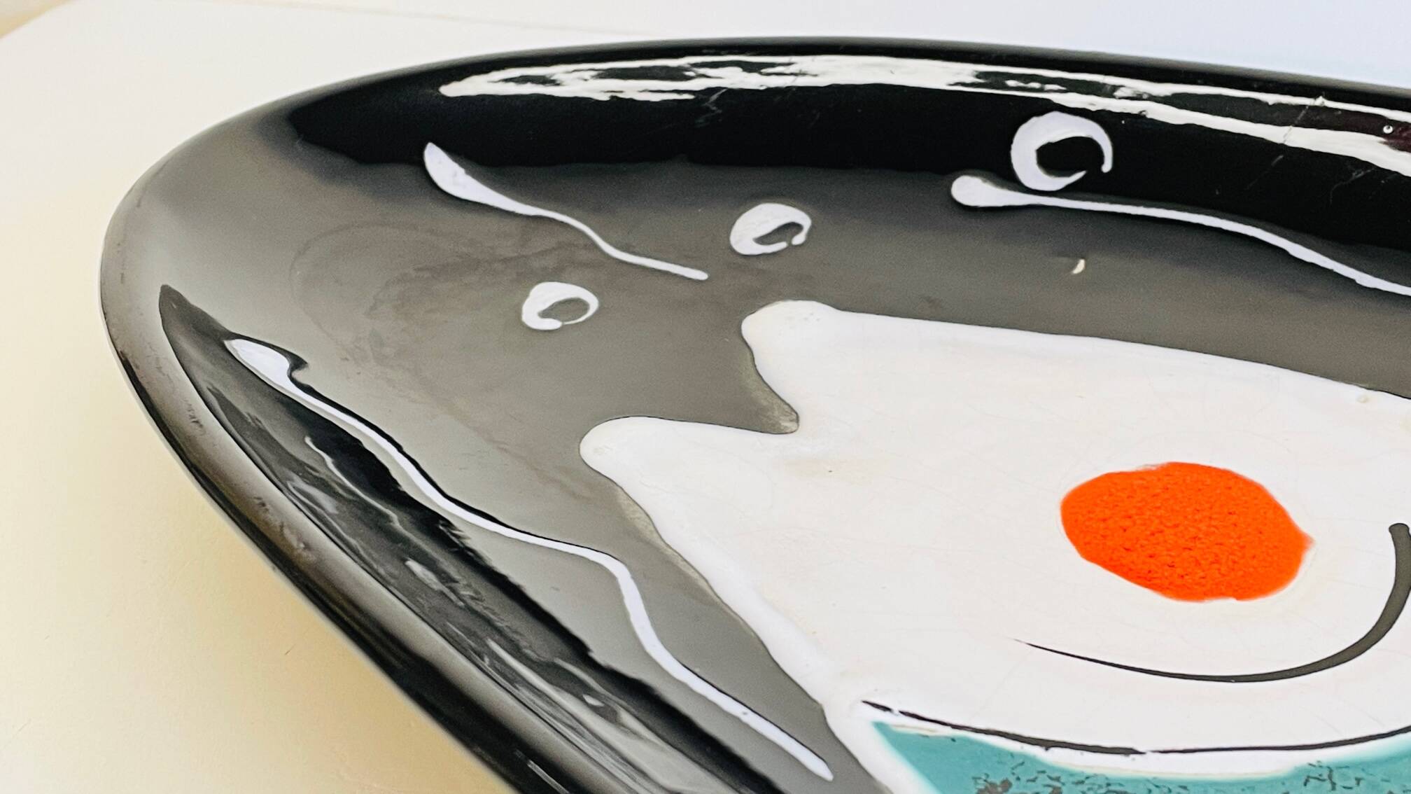 Xl plate niderviller earthenware factory france vintage