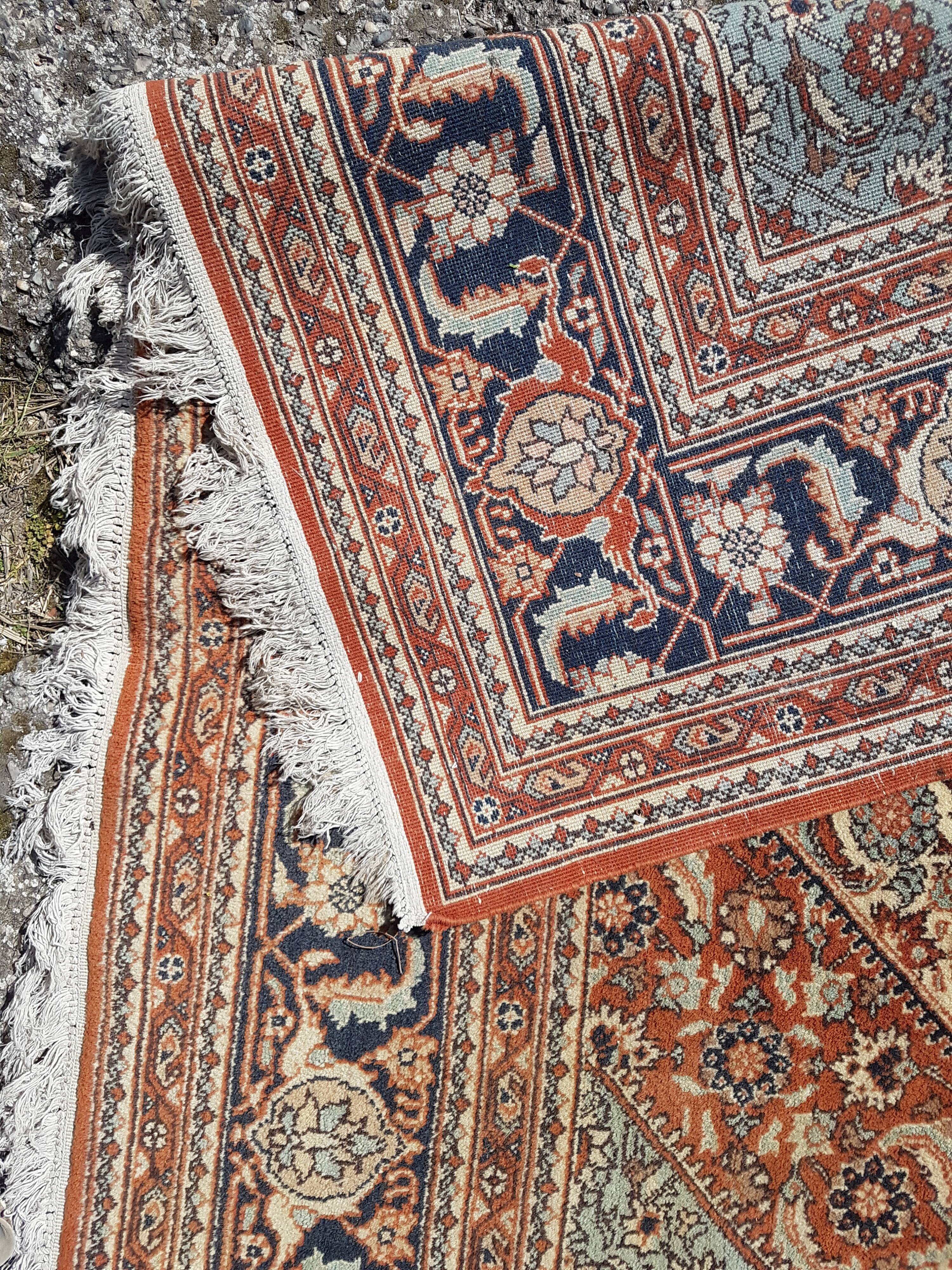 Handmade Persian carpet 219x362cm