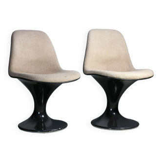 2 chaises Orbit, édition Herman Miller. Design Farner & Grunder, circa 1970.