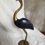 Pink flamingo in brass
