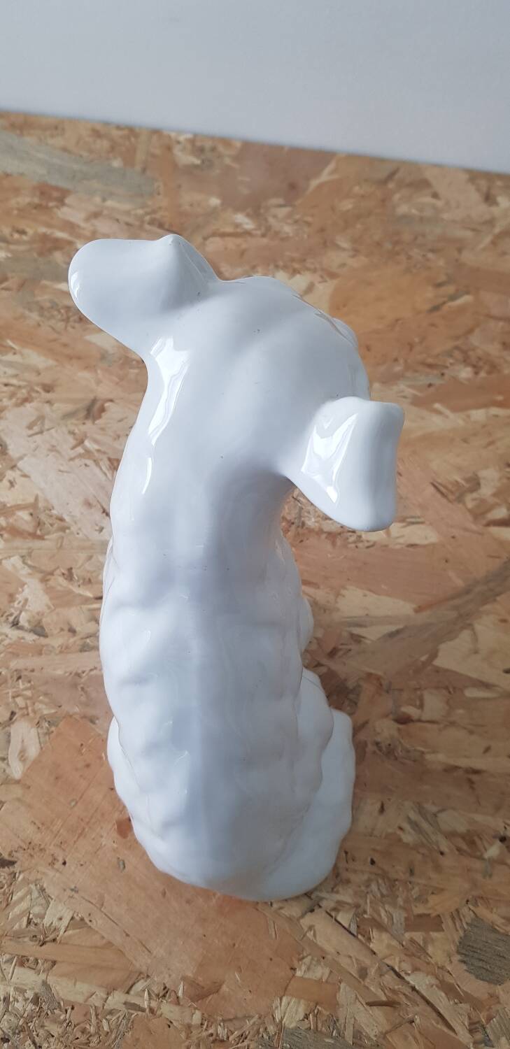 Vintage ceramic terrier