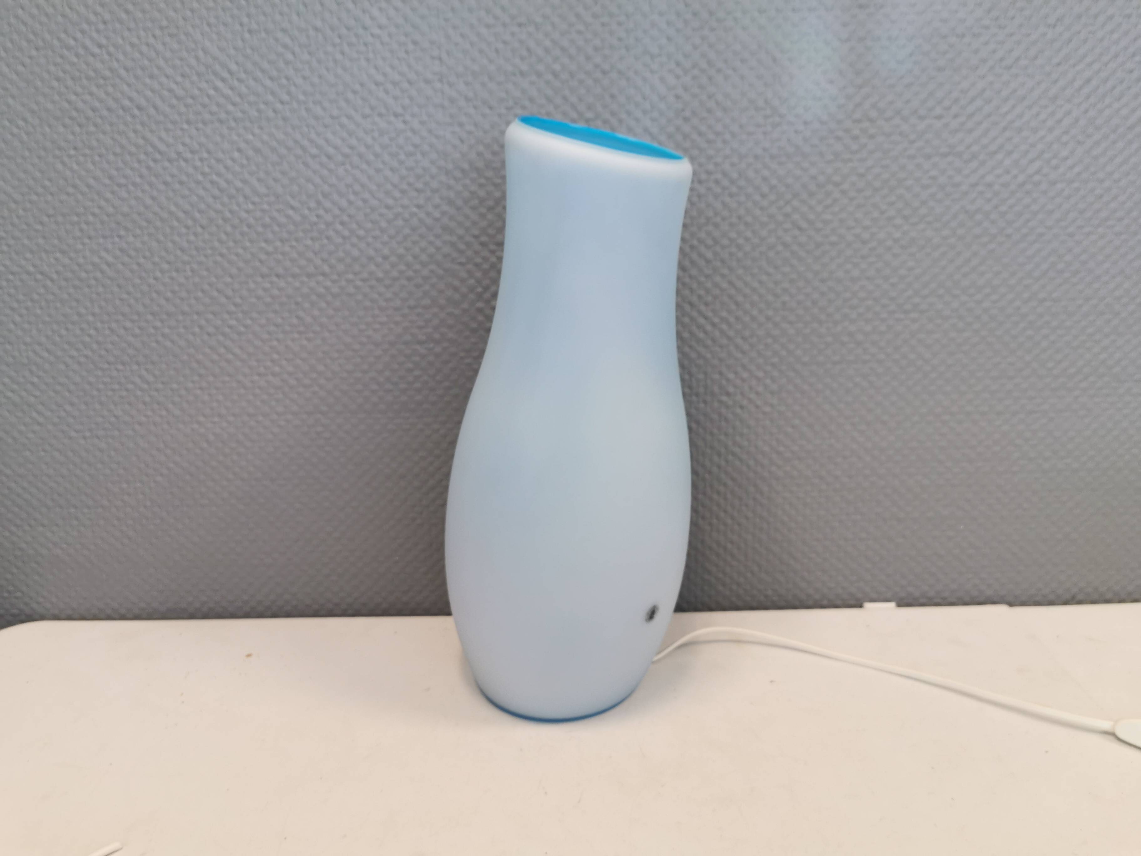 Blue vitage Ikea Mylonit lamp, handmade, 1990s