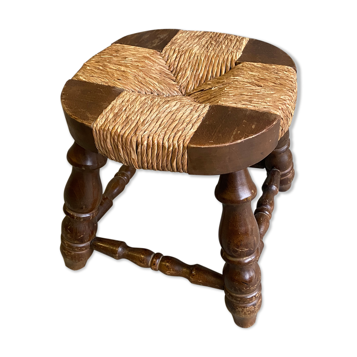 Tabouret paillé