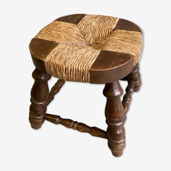 Tabouret paillé