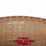 Pair of rattan armchairs year 50/60