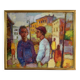 A.Eres Vintage Original Oil on canvas Painting, Expessionist, Signed 1976