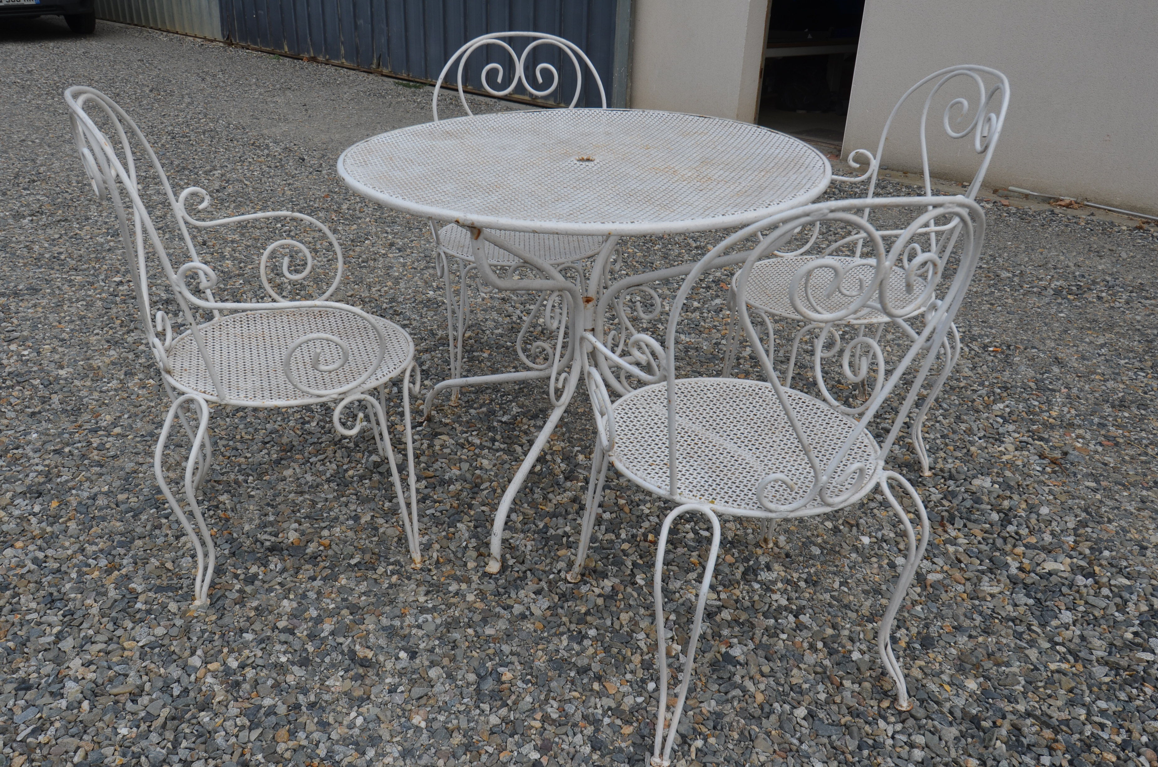 Salon de jardin en fer forgé