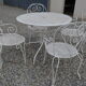 Salon de jardin en fer forgé