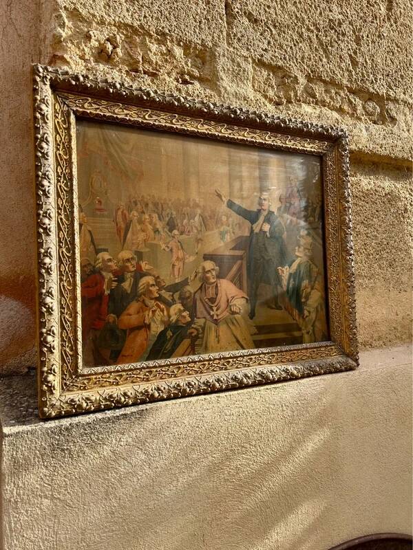 Framed reproduction of the Tennis Court Oath