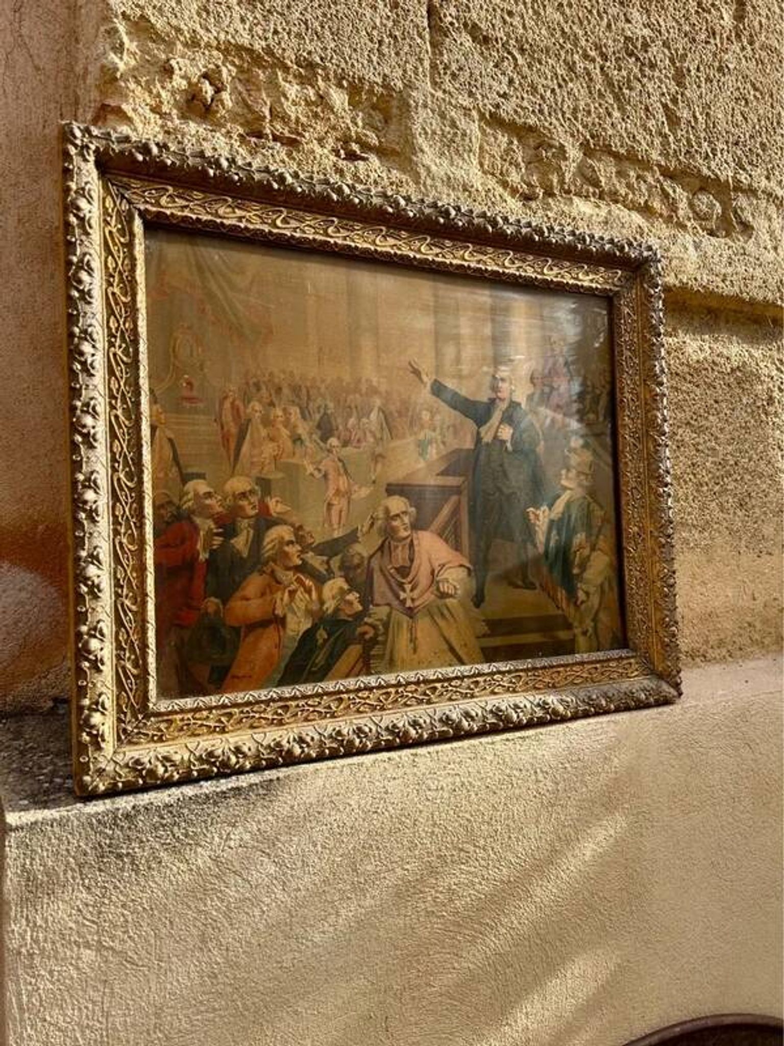 Reproduction encadrée "Le serment du jeu de Paume"