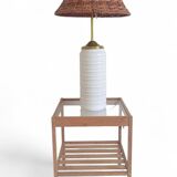 Midcentury Ceramic and Brass Table Lamp by Carstens Tönnieshof, 1960s