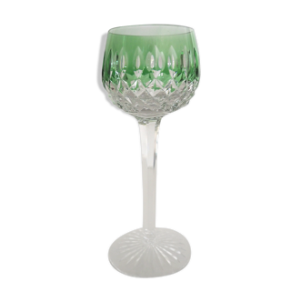 Crystal glass – roemer green - saint-louis - tip of green color