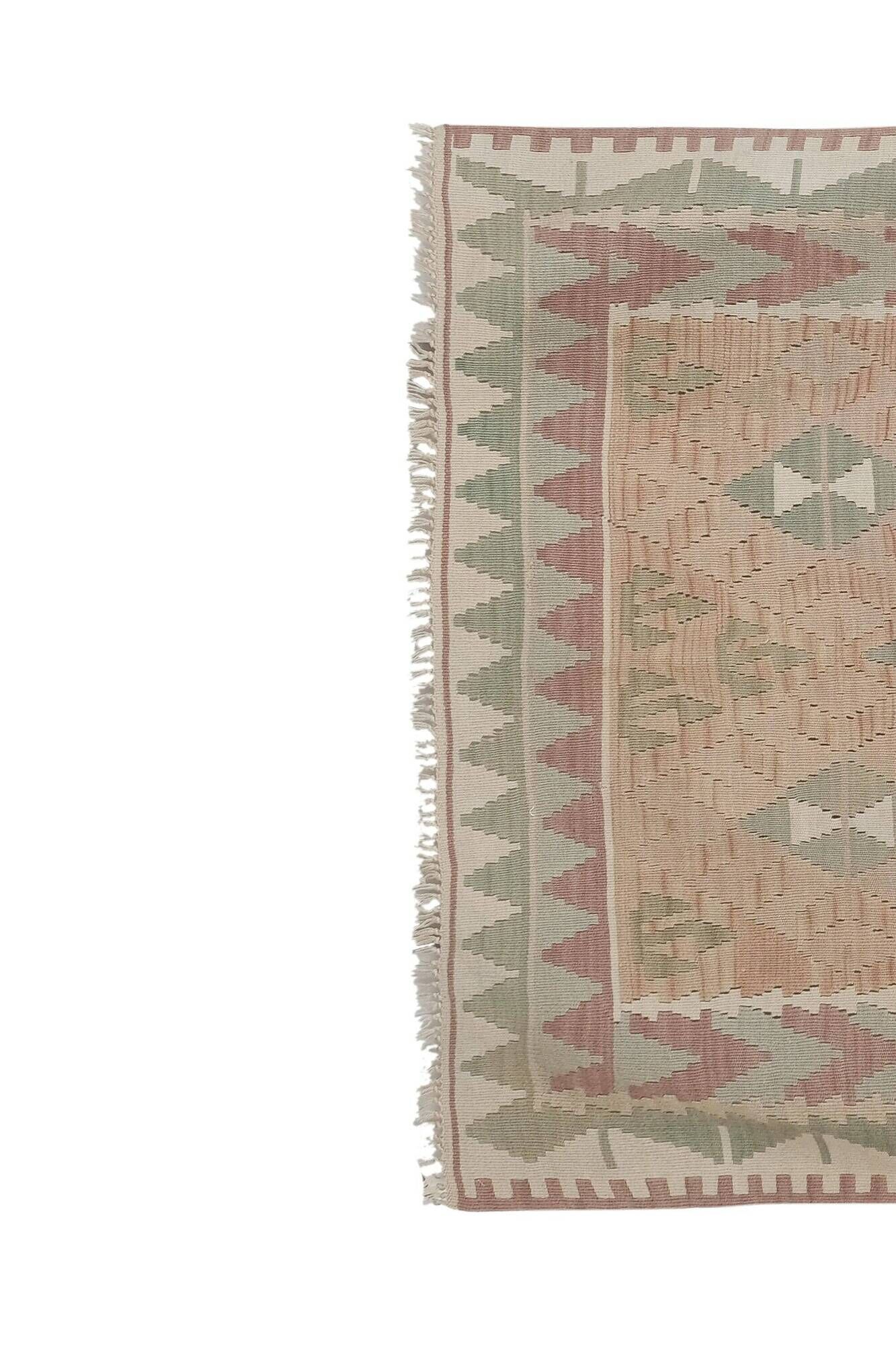 Vintage Turkish kilim, handwoven, 137x232 cm.