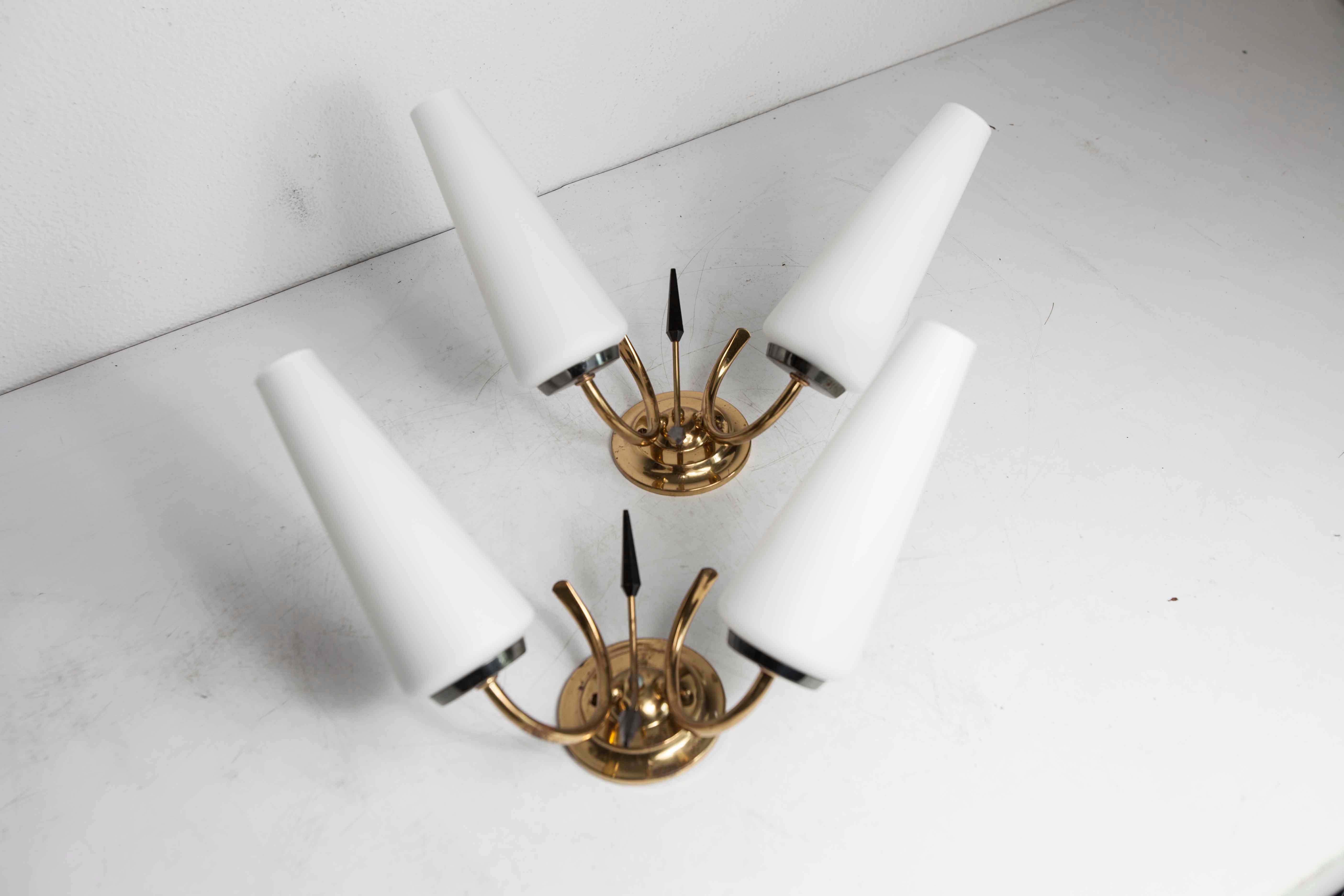 Pair of wall lamps 1960