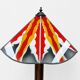 Lampe de sol Art Déco de l'École d'Amsterdam en vitrail