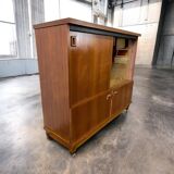 Bar cabinet / display cabinet / vintage furniture with glass section