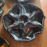 5 assiettes à huîtres Vallauris