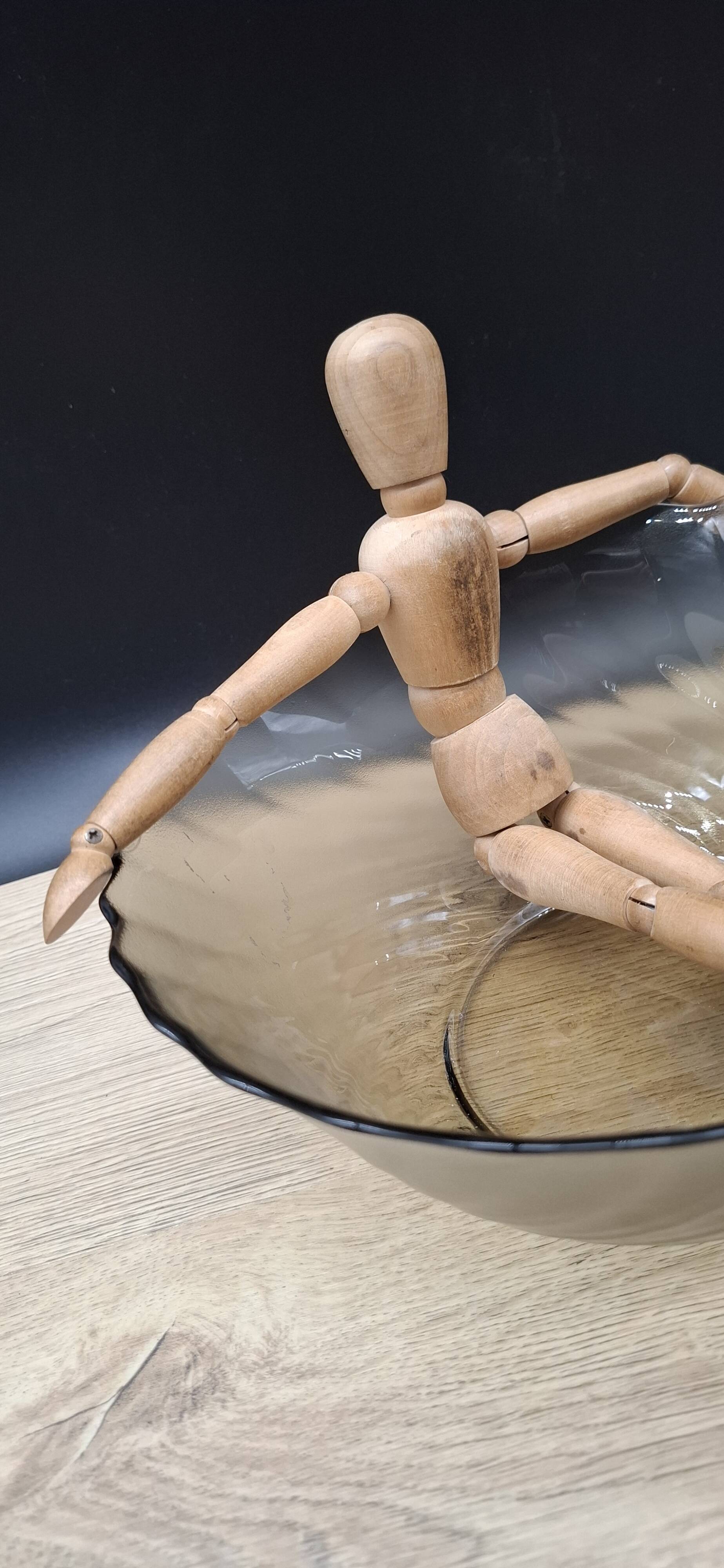 Arcoroc amber salad bowl