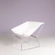 1950s easy chair AP 14 white canvas Pierre Paulin for A. Polak Netherlands