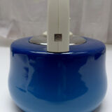 Old blue enamelled kettle