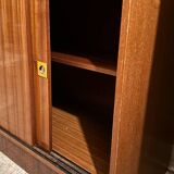 Vitrine en acajou verni 1960/70