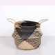 Collapsible Woven Storage Basket,Vegetable and Fruit Basket, Laundry Basket