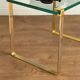 Pair of vintage gilt coffee tables by Friedrich Wilhelm Möller, 1970s