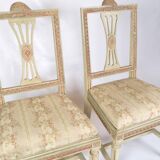 Un ensemble de 2 chaises de style gustavien des années 1880