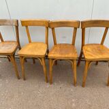 Set de 4 chaises bistrot vintage baumann