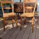 Chaises en bois anglaise circa 19ème