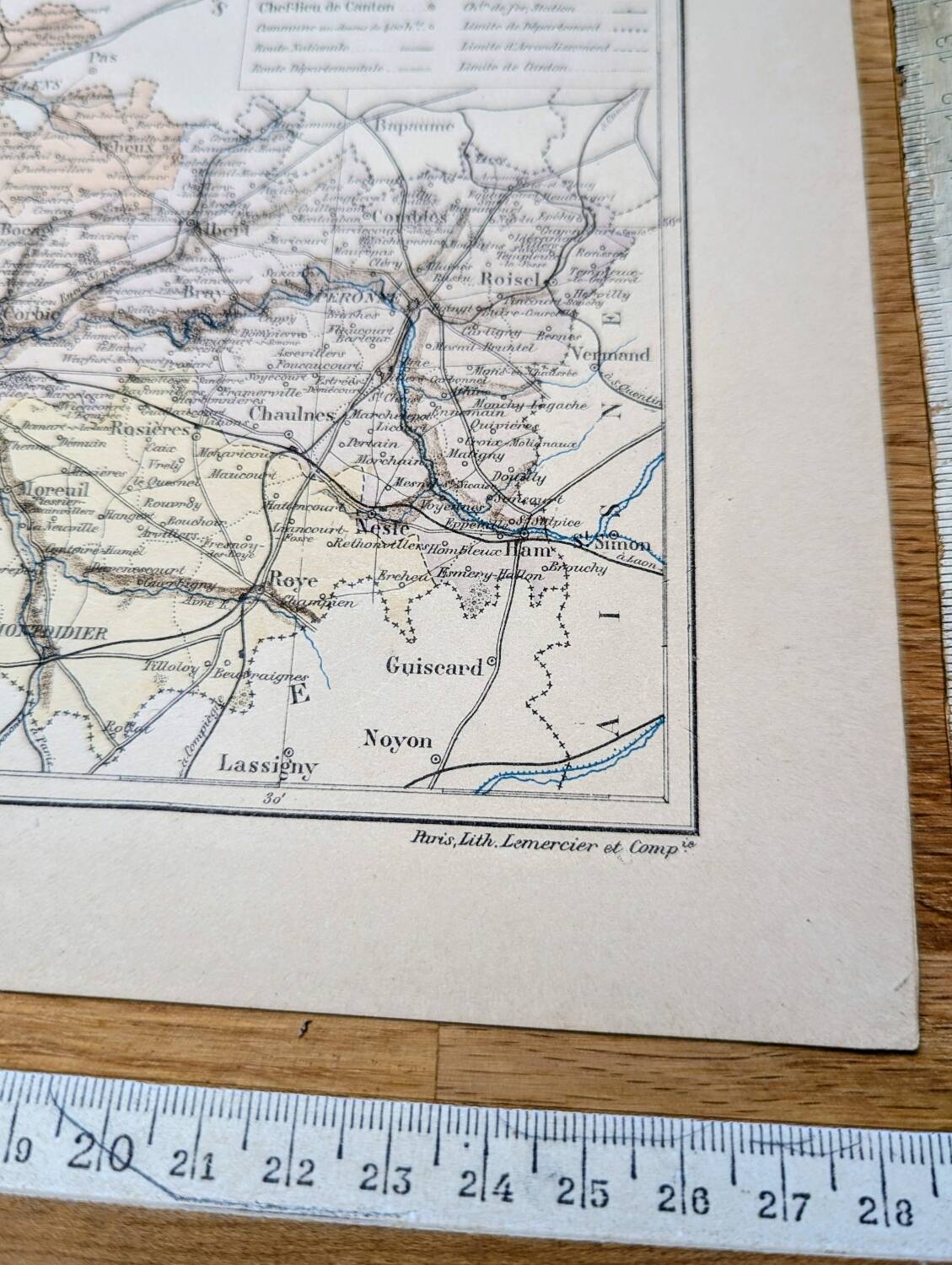 Printed in 1889, Somme, Hauts-de-France.