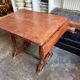 Table bistrot à abattants en bois foncé