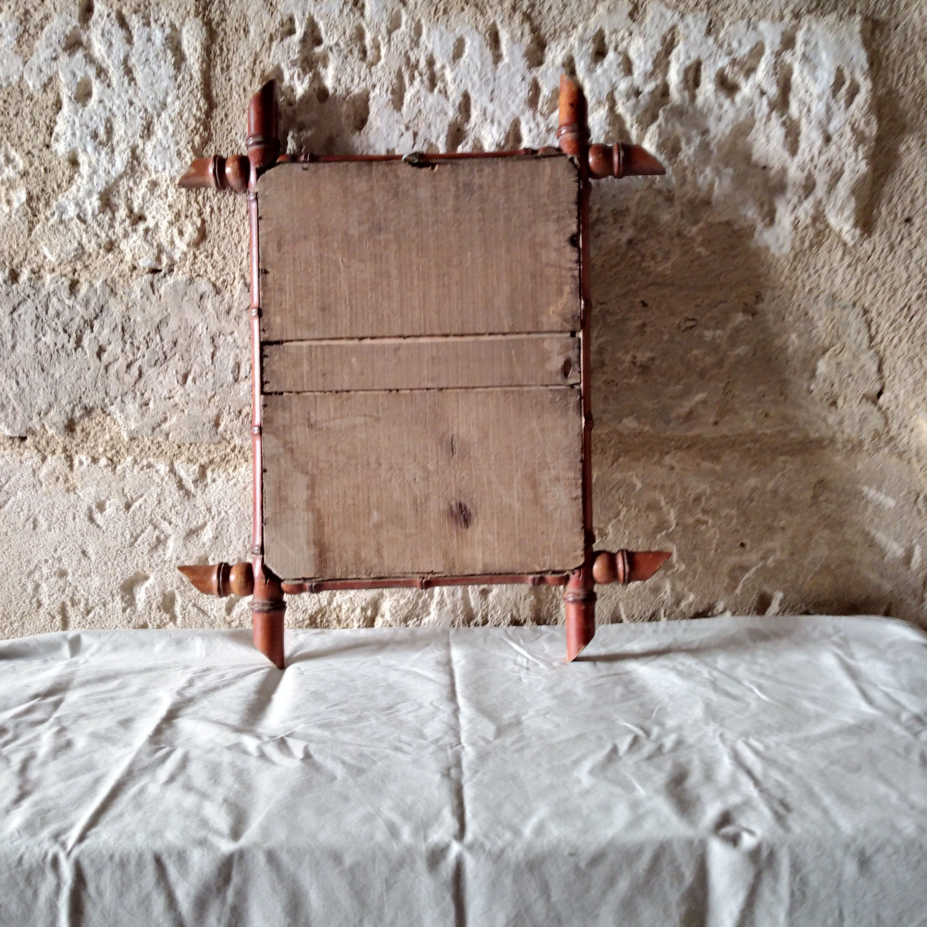 Bamboo mirror 45x53cm