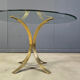 Vintage brass dining set by Belgochrom, 1970s
