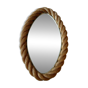 miroir ovale en corde